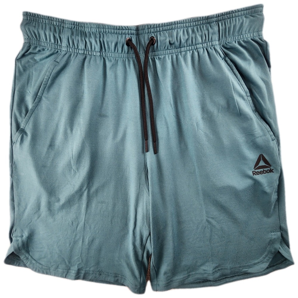 Reebok Mens RBK-DRY Performance Athletic Shorts Medium Balsam Teal